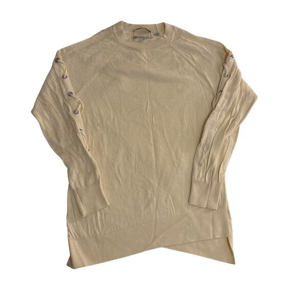 All Saints Merino Wool Long Sleeve Cut Out Cold Shoulder Top Size Small - Picture 3 of 7